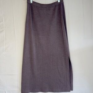 St. John Mauve Maxi Skirt with Side Slit